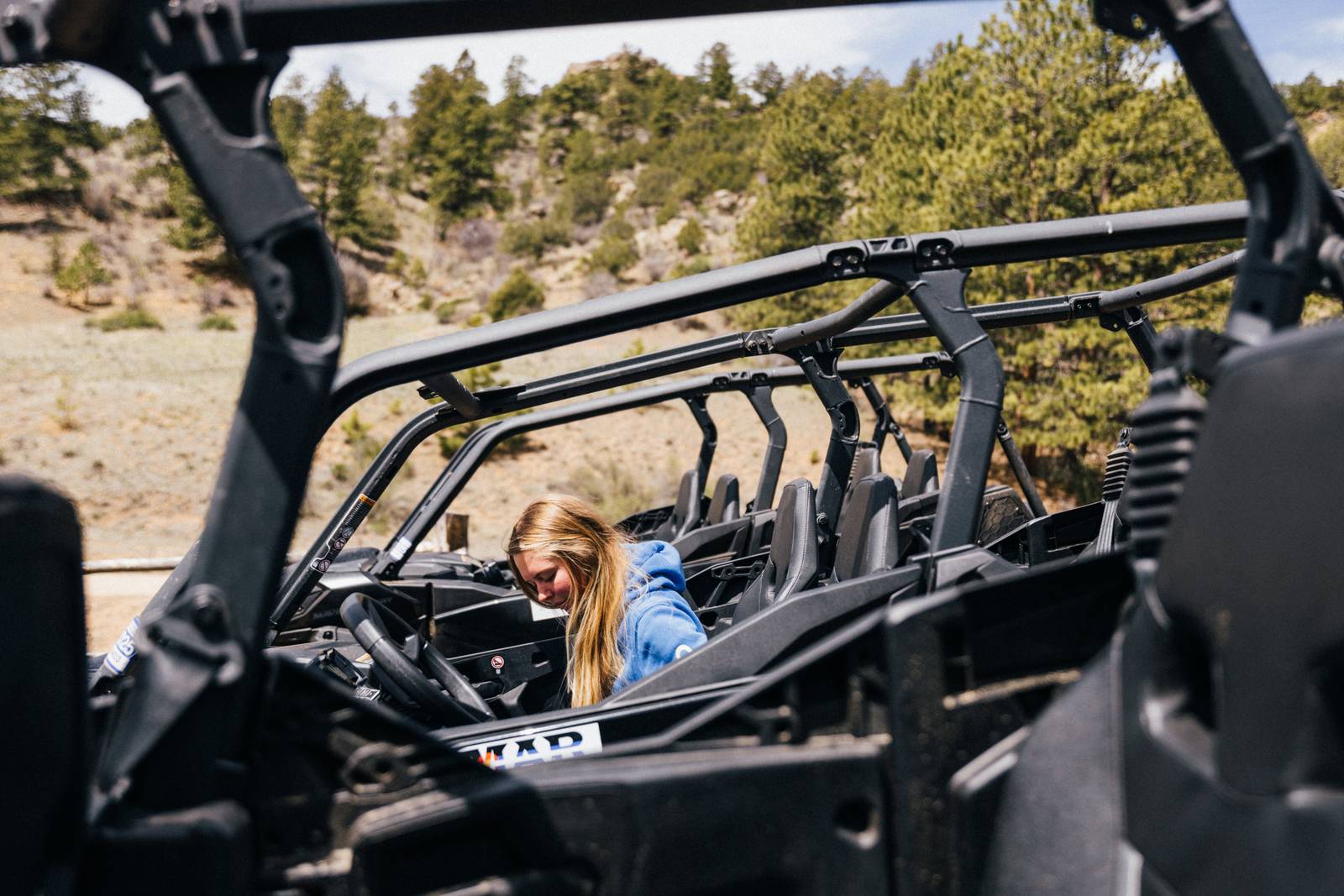 UTV on a Colorado backcountry trail